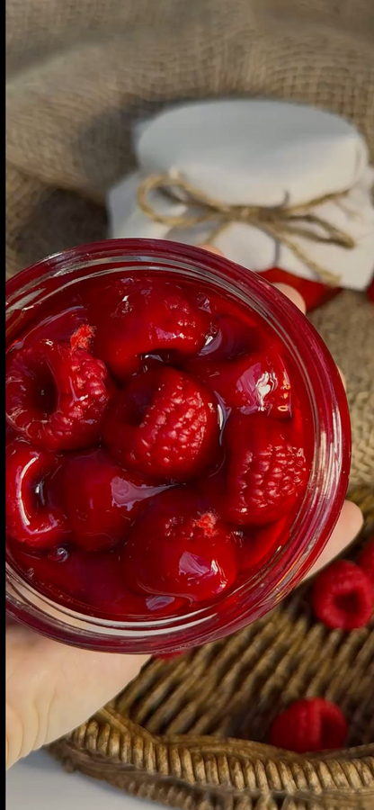 Ahududu Reçel Mum – Cam Kavanozda Dekoratif Tatlı Mum